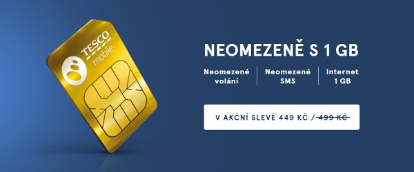 Vyzkouejte pedplacenou SIM kartu Tesco Mobile v balku s neomezenm volnm